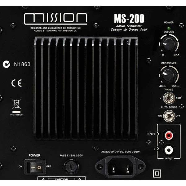 英國 MISSION MS-200 主動式超低音