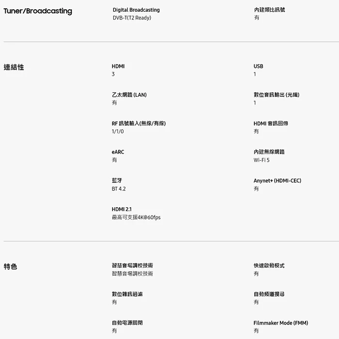 SAMSUNG 三星 The Premiere (SP-LSP9TWAXZW)超短焦4K 雷射投影機